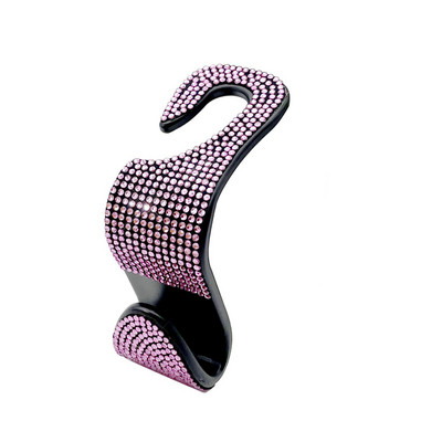 Γάντζος πλάτης καθισμάτων αυτοκινήτου Rhinestone Bling Diamond Hanger Auto Back Βάση στήριξης κεφαλιού γενικής χρήσης Βάση αποθήκευσης Εσωτερικά αξεσουάρ αυτοκινήτου