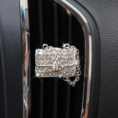 Jauns auto gaisa atsvaidzinātājs Auto Outlet Smaržu klips Bling Auto aksesuāri Meiteņu somiņa Augstpapēžu Automašīnas Smaržu difuzors Automašīnas Dekorācija