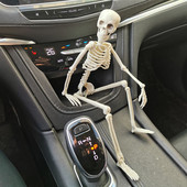 Visszapillantó tükör medál ember 40 cm csontváz modell autó dekoráció Halloween kellékek csontok autóbelső kiegészítők