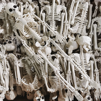 Κρεμαστό καθρέφτη οπισθοπορείας Ανθρώπινο 40cm Σκελετός Μοντέλο Διακόσμηση Αυτοκινήτου Halloween Props Bones Αξεσουάρ εσωτερικού αυτοκινήτου
