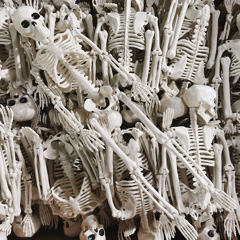 Visszapillantó tükör medál ember 40 cm csontváz modell autó dekoráció Halloween kellékek csontok autóbelső kiegészítők