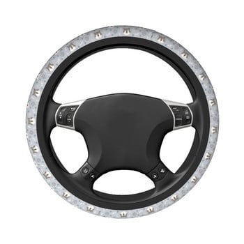 Wolf Animal Car Steering Wheel Cover 37-38 Αντιολισθητικό Auto Steering Protector Fashion Αξεσουάρ αυτοκινήτου με στυλ αυτοκινήτου