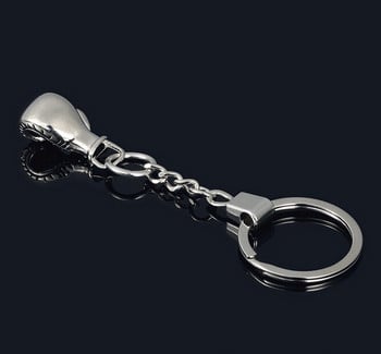 Hot Cool Metal Keychain боксова ръкавица Ключодържател Автомобилен ключодържател Сребрист цвят Ключодържател Мъж Жени Подарък Бижута на едро 17171