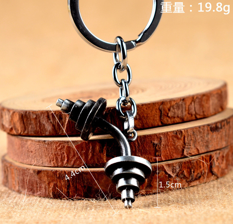 Hot Sale Cool Barbell súlyzós fitness ékszerek Kulcstartó autó Kulcstartó Kulcstartó Férfi Női Kulcstartó ékszer 17394