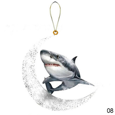 2D automobilio galinio vaizdo veidrodžio pakabukas šuns pakabukas, sėdintis mėnulyje Mielas meškiukas šuniukas, kabantis ornamentas, raktų pakabukas, pakabukas interjero dekoras