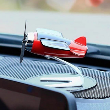 Μίνι αποσμητικό αέρα αυτοκινήτου Solar Panel Model Airplane with Solid Fragrant Car Fume Perfume Diffuser Ornament Auto Decor Accessories