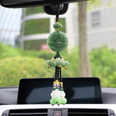 Autó medál Jade Brave Troops Gourd Guan Yin Maitreya autó belső visszapillantó tükör dekoráció függő dísztartozékok