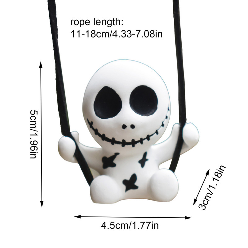 Κρεμαστό αυτοκίνητο Anime Στολίδια Κρεμαστό κρανίο αυτοκινήτου Κούνια καθρέφτη αυτοκινήτου Κούνια Εσωτερικής Διακόσμησης Αξεσουάρ Δώρα