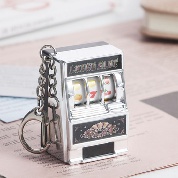 Мини игрални автомати за хазарт Ключодържатели Джобен плод Джакпот късмет Джаджа Антистрес Играчки Забавни игри Ключодържател