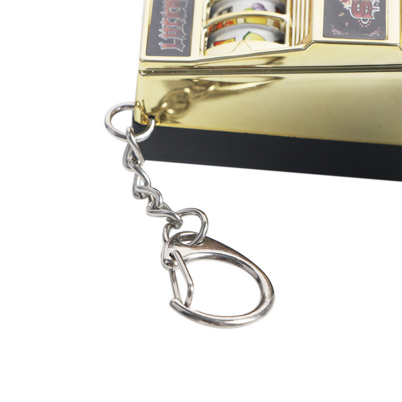 Mini lošimų automatų raktų pakabukai Kišeniniai vaisiai Lucky Jackpot Programėlė Antistresiniai žaislai Juokingi žaidimai Raktų pakabukas