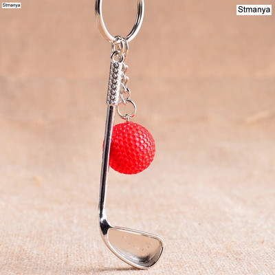 Golf golyós kulcstartó kiváló minőségű fém kulcstartó autós kulcstartó kulcstartó sportszer sport Ajándék szuvenír golyós kulcstartóhoz 17167