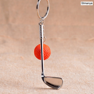 Golf golyós kulcstartó kiváló minőségű fém kulcstartó autós kulcstartó kulcstartó sportszer sport Ajándék szuvenír golyós kulcstartóhoz 17167