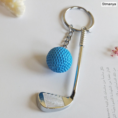 Golf golyós kulcstartó kiváló minőségű fém kulcstartó autós kulcstartó kulcstartó sportszer sport Ajándék szuvenír golyós kulcstartóhoz 17167