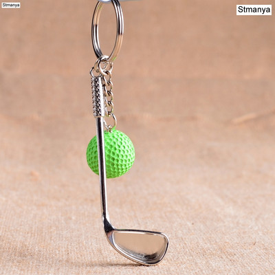 Golf golyós kulcstartó kiváló minőségű fém kulcstartó autós kulcstartó kulcstartó sportszer sport Ajándék szuvenír golyós kulcstartóhoz 17167