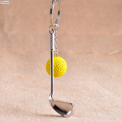 Golf golyós kulcstartó kiváló minőségű fém kulcstartó autós kulcstartó kulcstartó sportszer sport Ajándék szuvenír golyós kulcstartóhoz 17167