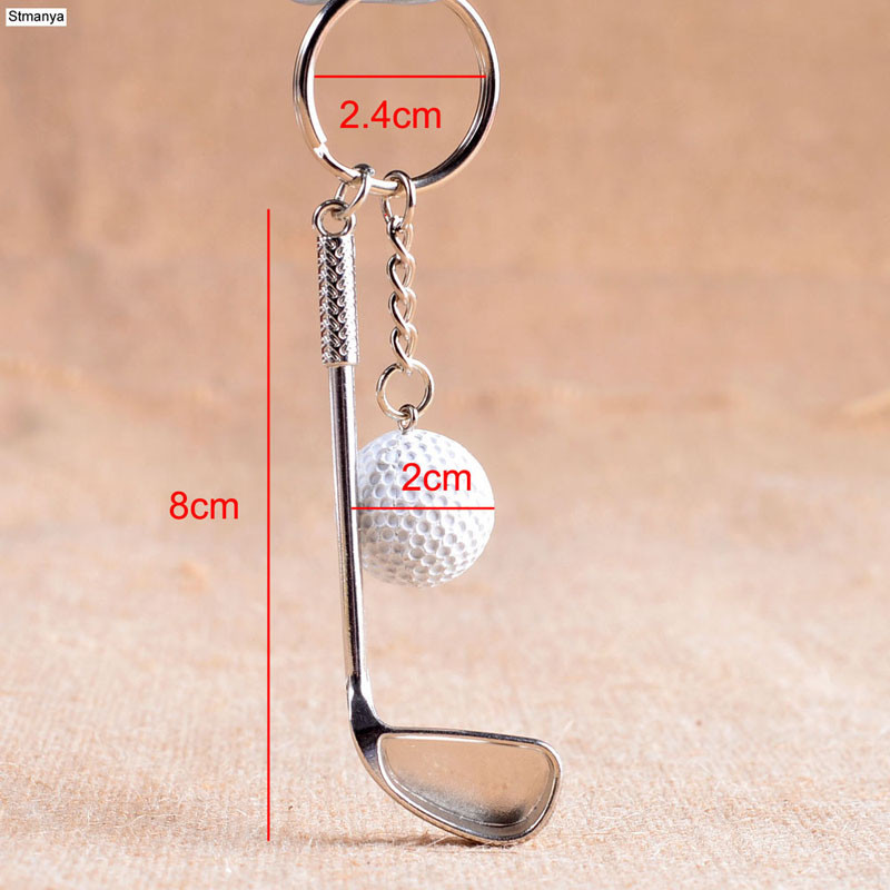 Golf golyós kulcstartó kiváló minőségű fém kulcstartó autós kulcstartó kulcstartó sportszer sport Ajándék szuvenír golyós kulcstartóhoz 17167