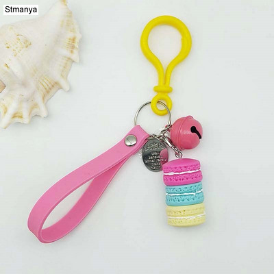 Naiste kook Võtmehoidja Mood Armsad prantsuse kondiitritooted Võtmehoidja Kott Charm Auto võtmehoidja Pulmapeo kingitus Ehted 17278