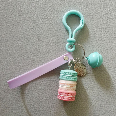 Naiste kook Võtmehoidja Mood Armsad prantsuse kondiitritooted Võtmehoidja Kott Charm Auto võtmehoidja Pulmapeo kingitus Ehted 17278