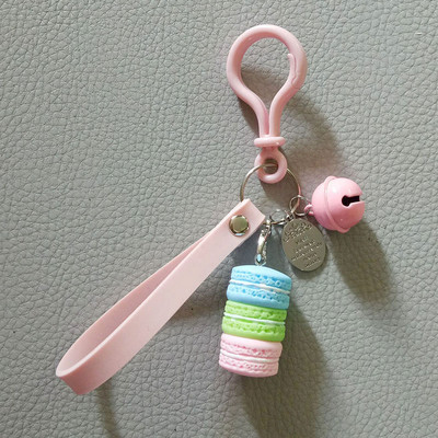 Naiste kook Võtmehoidja Mood Armsad prantsuse kondiitritooted Võtmehoidja Kott Charm Auto võtmehoidja Pulmapeo kingitus Ehted 17278