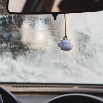Swing Dinosaur Auto privjesak Viseći retrovizori Privjesci Slatki automobilski dodaci za stražnji pogled Kawaii ukras za automobil za interijer