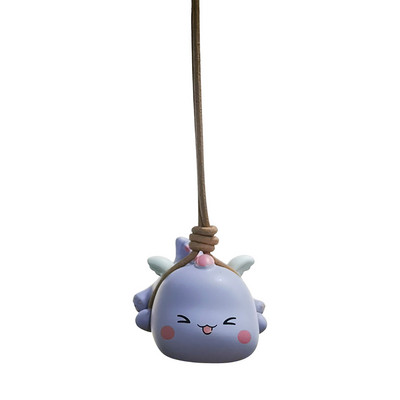 Swing dinoszaurusz autós medál, felakasztható visszapillantó tükrök varázslatok aranyos autó hátulnézeti kiegészítők Kawaii autódísz belső térben