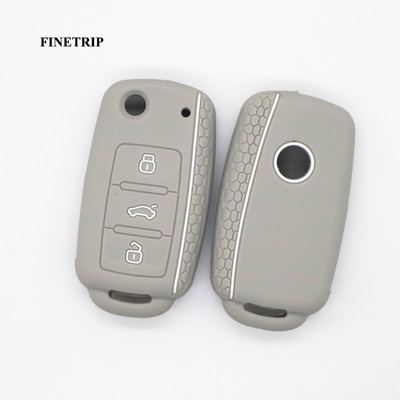 Μην αγγίζετε το κλειδί μου Κάλυμμα τηλεχειριστηρίου χωρίς κλειδί σιλικόνης για VW Caddy Golf Jetta Polo Passat Scirocco Tiguan για κάθισμα Skoda Octavia