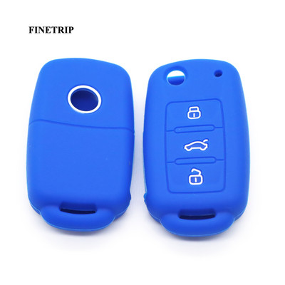 Μην αγγίζετε το κλειδί μου Κάλυμμα τηλεχειριστηρίου χωρίς κλειδί σιλικόνης για VW Caddy Golf Jetta Polo Passat Scirocco Tiguan για κάθισμα Skoda Octavia