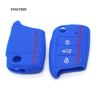 Μην αγγίζετε το κλειδί μου Κάλυμμα τηλεχειριστηρίου χωρίς κλειδί σιλικόνης για VW Caddy Golf Jetta Polo Passat Scirocco Tiguan για κάθισμα Skoda Octavia