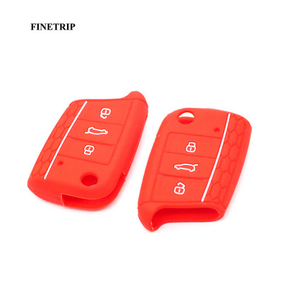 Μην αγγίζετε το κλειδί μου Κάλυμμα τηλεχειριστηρίου χωρίς κλειδί σιλικόνης για VW Caddy Golf Jetta Polo Passat Scirocco Tiguan για κάθισμα Skoda Octavia