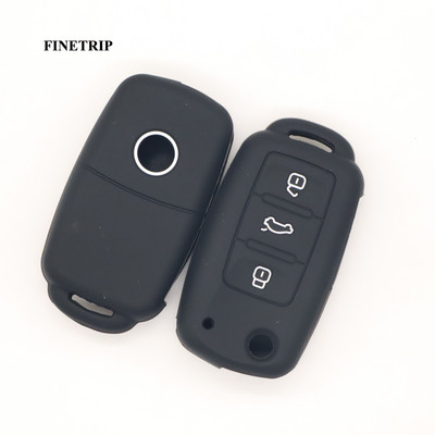 Μην αγγίζετε το κλειδί μου Κάλυμμα τηλεχειριστηρίου χωρίς κλειδί σιλικόνης για VW Caddy Golf Jetta Polo Passat Scirocco Tiguan για κάθισμα Skoda Octavia