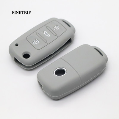 Μην αγγίζετε το κλειδί μου Κάλυμμα τηλεχειριστηρίου χωρίς κλειδί σιλικόνης για VW Caddy Golf Jetta Polo Passat Scirocco Tiguan για κάθισμα Skoda Octavia