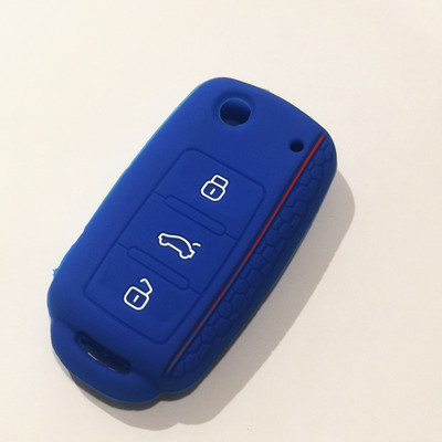 Μην αγγίζετε το κλειδί μου Κάλυμμα τηλεχειριστηρίου χωρίς κλειδί σιλικόνης για VW Caddy Golf Jetta Polo Passat Scirocco Tiguan για κάθισμα Skoda Octavia