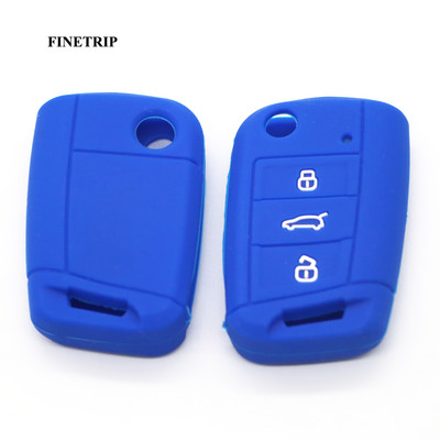 Μην αγγίζετε το κλειδί μου Κάλυμμα τηλεχειριστηρίου χωρίς κλειδί σιλικόνης για VW Caddy Golf Jetta Polo Passat Scirocco Tiguan για κάθισμα Skoda Octavia