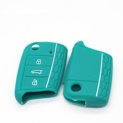 Μην αγγίζετε το κλειδί μου Κάλυμμα τηλεχειριστηρίου χωρίς κλειδί σιλικόνης για VW Caddy Golf Jetta Polo Passat Scirocco Tiguan για κάθισμα Skoda Octavia