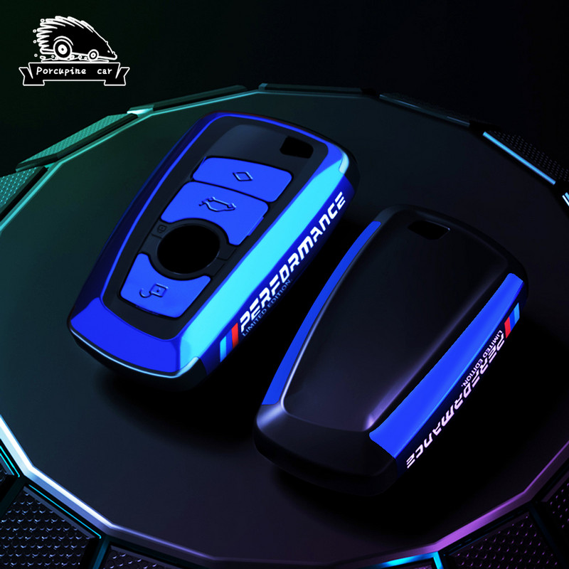 Nano galvanoplastie PC Car Smart Key Fob Husa Husa pentru BMW Seria 3 4 5 320i 530i 550i F20 F21 F30 F31 F25 F01 F02 breloc
