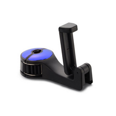 Nugaros kablys 2 in 1 Automobilio galvos atramos kablys su telefono laikikliu Sėdynės nugaros pakaba Krepšiui Rankinės Piniginės Maisto prekių audinys Sulankstomas spaustukai Organizuoti