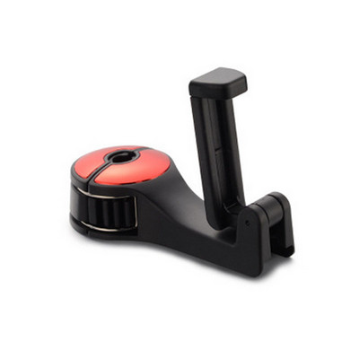 Nugaros kablys 2 in 1 Automobilio galvos atramos kablys su telefono laikikliu Sėdynės nugaros pakaba Krepšiui Rankinės Piniginės Maisto prekių audinys Sulankstomas spaustukai Organizuoti