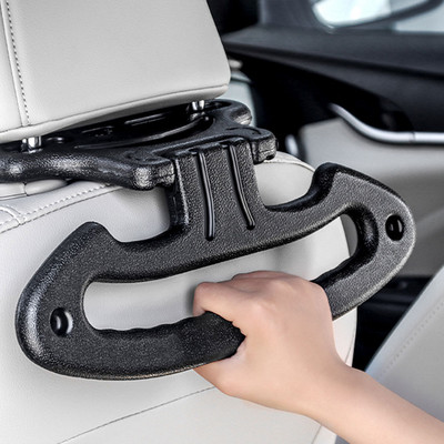 Auto praktiline multifunktsionaalne autoistme seljatugi käepide konks Turvaline käetugi riided kuivatusvarras Auto riidepuu riidepuu kott konksud