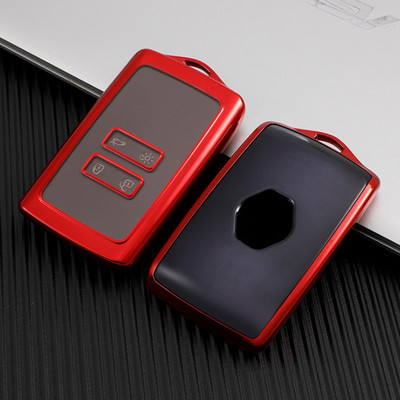 Tpu automašīnas atslēgu futrālis priekš Renault Koleos Zoe Megane 4 RS Captur 4 Sedan 2019 2020 2021 Kadjar Arkana Espace Keys Cover Accessories