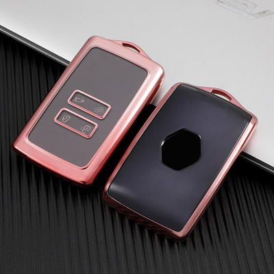 Tpu automašīnas atslēgu futrālis priekš Renault Koleos Zoe Megane 4 RS Captur 4 Sedan 2019 2020 2021 Kadjar Arkana Espace Keys Cover Accessories