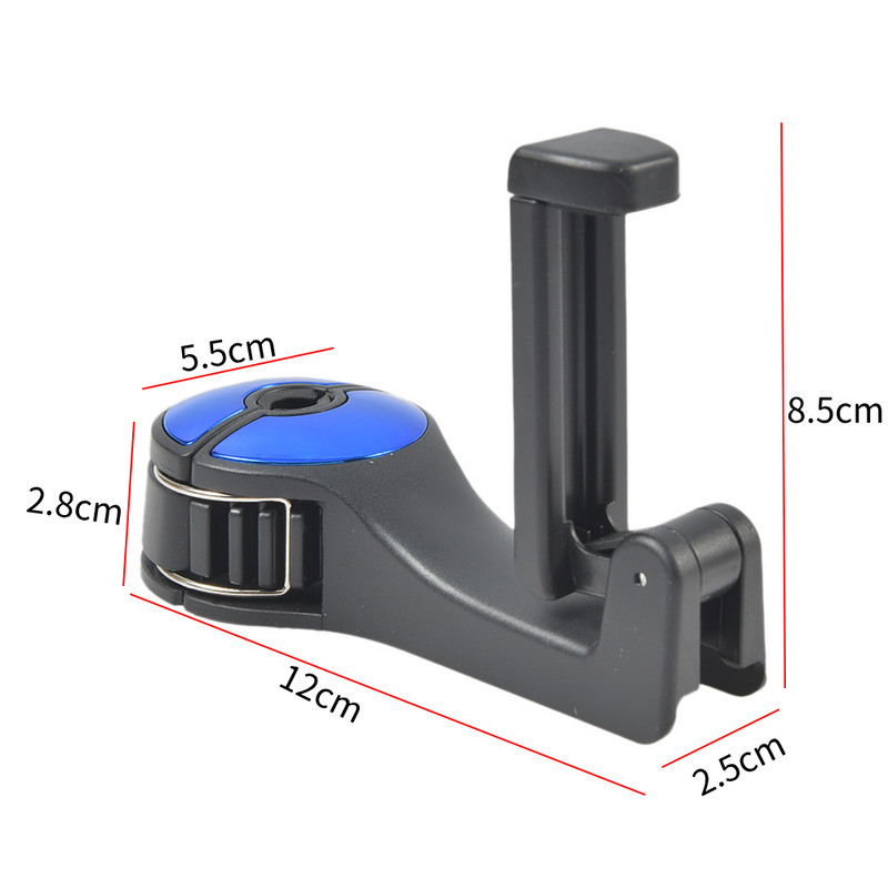Seljakonks 2 ühes auto peatoe konks telefonihoidikuga istme seljatoe riidepuu käekoti jaoks autokonksud istme seljakonks