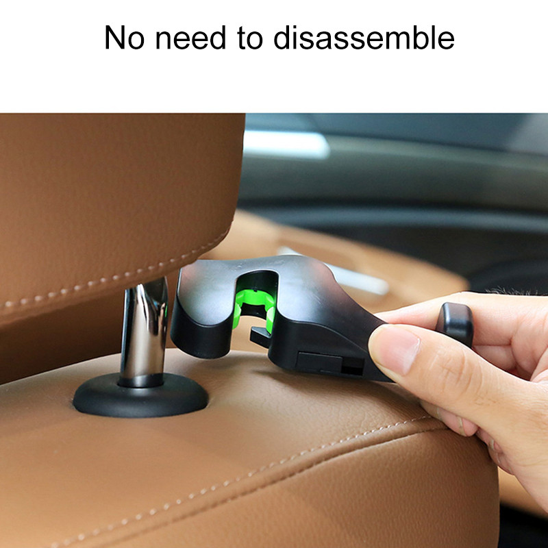 2 KOM Naslon za glavu automobila Kuka Naslon sjedala Vješalica za torbu Ručna torbica Torbica Kupovina Krpa Prijenosne višenamjenske kopče Auto pribor