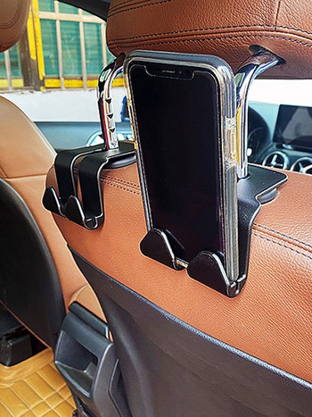 Universal γάντζος πλάτης καθισμάτων αυτοκινήτου Πολυλειτουργικό Προσκέφαλο καθισμάτων αυτοκινήτου Κρεμάστρα Γάντζος Θήκη τηλεφώνου Ατζέντα αυτοκινήτου για τσάντα τσάντα ύφασμα