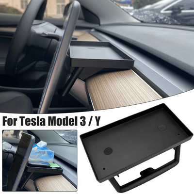 Car Hidden Storage Organizer for Tesla Model 3 Y Magnetic Car Tissue Holder Storing Glasses Paper Towels Tissue Box Storage Tray