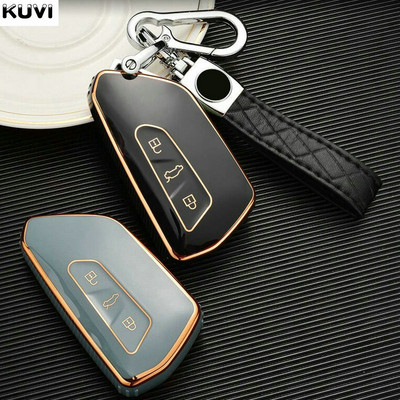 Madingi TPU automobilio nuotolinio valdymo pulto raktų dėklo dangteliai, skirti VW Volkswagen Golf 8 2020 Skoda Octavia A8 2021 SEAT Leon MK4 priedai