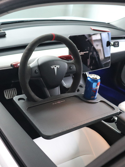 Car Travel Table Laptop Desk for Tesla Model 3 X S Y Multifunctional Steering Wheel Table Eating Notebook Holder Accessories