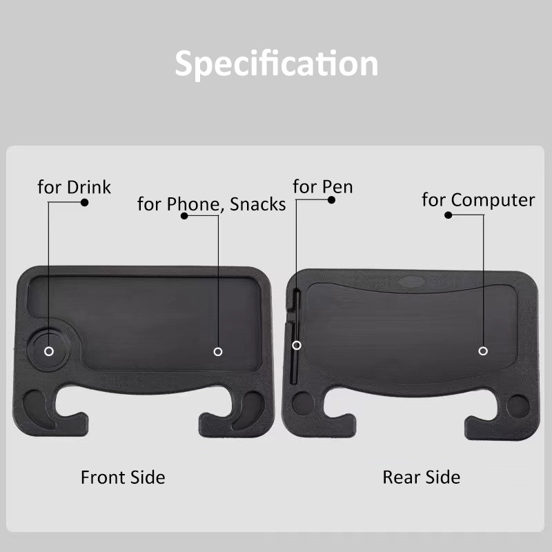 Automobilinis nešiojamojo kompiuterio stovas Nešiojamojo kompiuterio stalas vairo dėklo stalas maisto gėrimų laikikliui Automobilio daugiafunkcinio stalo interjero priedai