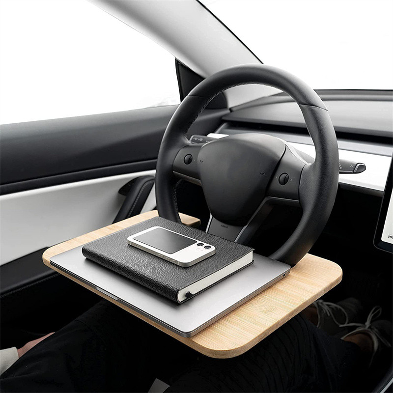 Automatski upravljač od bambusa Stol Držač stola za jelo Multifunkcionalna ladica za rad Blagovaonica Laptop IPad Notebook Dodaci za automobil