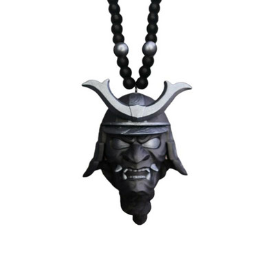 Casca Samurai Kabuto / Hannya Japonez Oni Mașină Oglindă Ornamente Oglindă Japoneză Samurai Assassin Demon Oni Masca Pandantiv mașină