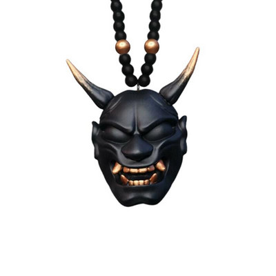 Casca Samurai Kabuto / Hannya Japonez Oni Mașină Oglindă Ornamente Oglindă Japoneză Samurai Assassin Demon Oni Masca Pandantiv mașină
